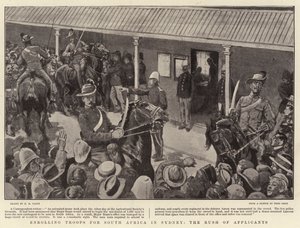 Inscripción de tropas para Sudáfrica en Sídney, la avalancha de solicitantes de Henry Marriott Paget